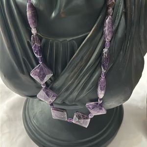 Vintage Jay King DTR Amethyst and Sterling Silver 925 Necklace
